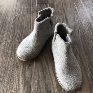 Size 36(6) grey Glerups boots with leather sole